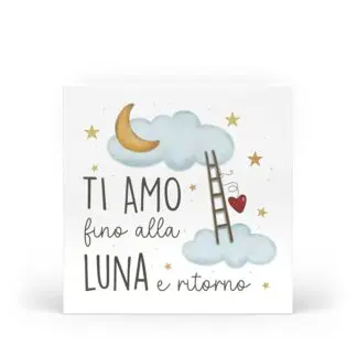 Formella Piccola Batticuore - Ti amo fino alla luna