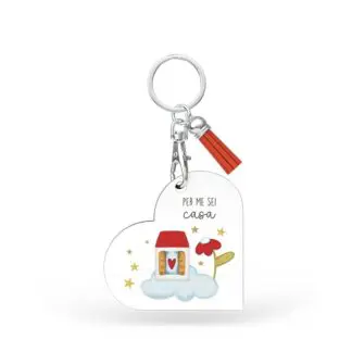 Portachiavi Cuore Batticuore - Per me sei casa