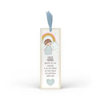 Segnalibro Angioletti Custodi - Grazie padrino