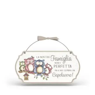 Targa con ferretto Allegri Gufetti - Famiglia capolavoro