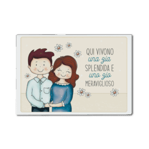 Calamita orizzontale Simpatiche Figure - Zio e zia