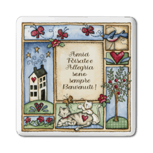 Formella piccola Aria Country - Amici risate e allegria