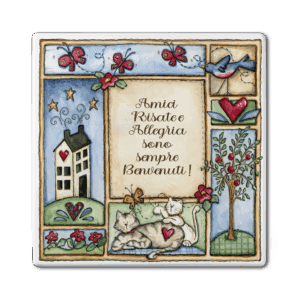 Formella grande Aria Country - Amici risate e allegria