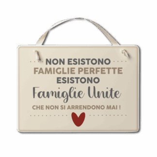 Targa con nastrino Cuori Danzanti - Famiglie perfette