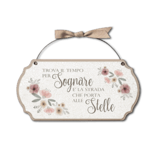 Targa con ferretto Fiori Eleganti - Sognare stelle