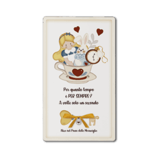 Quadro grande Meraviglie di Alice - Per quanto tempo