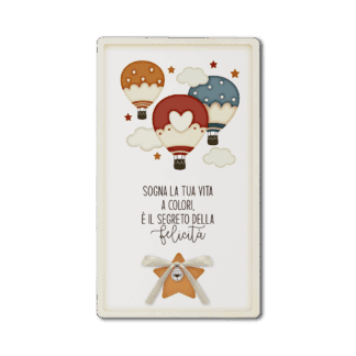 Quadro grande In Mongolfiera - Sogna a colori