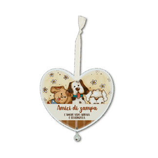Cuore campanello -  Amici di zampa