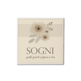 Calamita quadrata Fiori Eleganti - Sogni