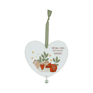 Cuore campanello - Fortuna e amici sono sempre benvenuti