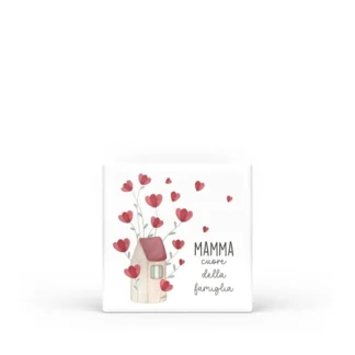 Calamita quadrata Mamma Mia - Mamma cuore della famiglia