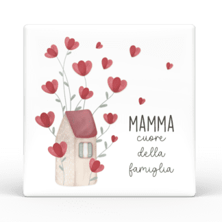 Calamita quadrata Mamma Mia - Mamma cuore della famiglia