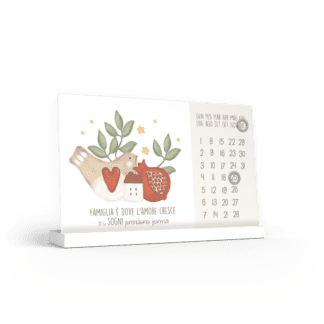 Calendario perpetuo-famiglia è dove l'amore cresce