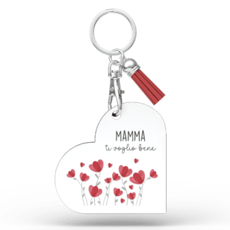 Portachiavi Cuore Mamma Mia - Mamma ti voglio bene
