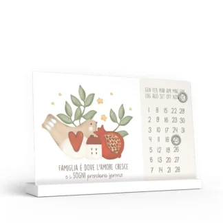 Calendario perpetuo-famiglia è dove l'amore cresce