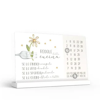 Calendario perpetuo-Regole della cucina