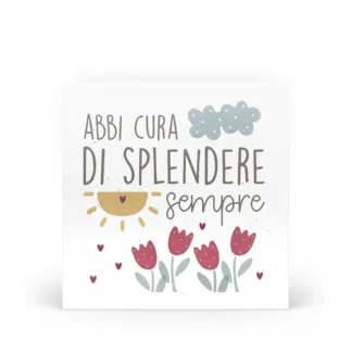formella piccola-abbi cura di splendere