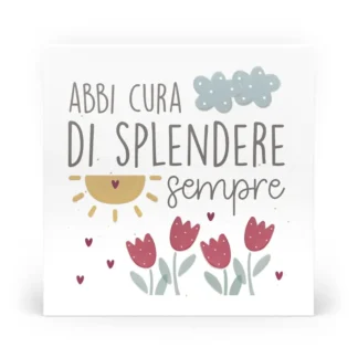 formella grande- abbi cura di splendere