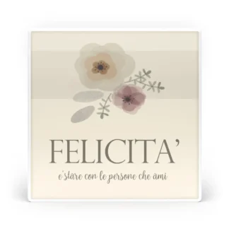 Formella grande Fiori Eleganti - Felicità