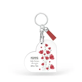 Portachiavi Cuore Mamma Mia - Mamma tutto l’amore che serve