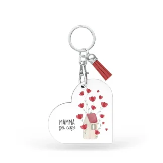 Portachiavi Cuore Mamma Mia - Mamma sei casa