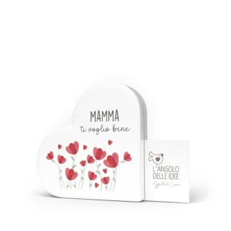 Portaricordi Cuore Mamma Mia - Mamma ti voglio bene