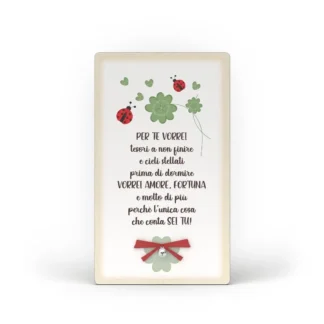 Quadro grande Ti Porto Fortuna - Per te vorrei