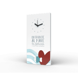 Orologio Rettangolare Ti porto al mare - Di fronte al mare la felicità è una cosa semplice