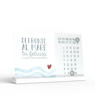Calendario Perpetuo Ti porto al mare – Di fronte al mare la felicità è una cosa semplice