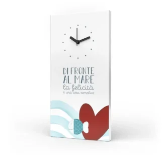Orologio Rettangolare Ti porto al mare – Di fronte al mare la felicità è una cosa semplice