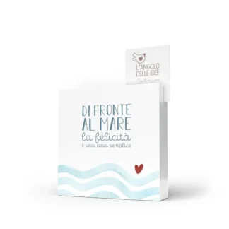 Quadro portaricordi Ti porto al mare – Di fronte al mare la felicità è una cosa semplice