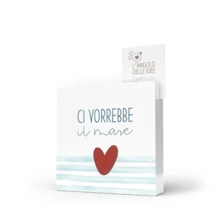 Quadro portaricordi Ti porto al mare – Ci vorrebbe il mare