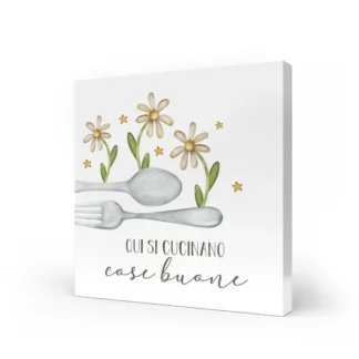 Quadro Medio - Qui si cucinano cose buone